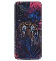General Mobile GM 24 Pro Kılıf Resimli Desenli Baskılı Silikon Flowers Tiger 1319