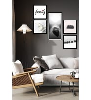 5 Parça Çerçeve Görünümlü Mdf Tablo Seti