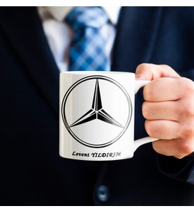 Kişiye Özel Mercedes Logo Baskılı Kupa