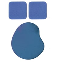 Oval Mavi Kum Desen Bilek Destekli Mouse Pad + 2 Adet Kupa Fincan Bardak Altlığı Altlık Set
