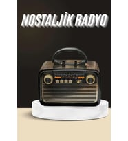 Nostaljik Radyo Bluetooth Bağlantılı Müzik Kutusu Ahşap