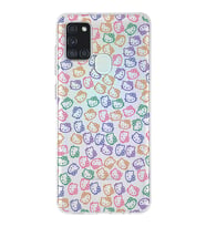 Samsung Galaxy A21s Uyumlu Kapak Hello Kitty Tasarımlı Şeffaf Silikon Kılıf