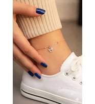 925 Ayar Gümüş Minimalist Melek Kadın Halhal Çeşitleri.rose.gold.rodaj Renk Seçeneği