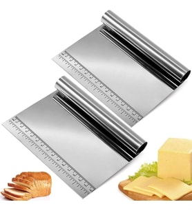 Hamur Kesici Çelik,Metal Hamur Sıyrıcı,Pasta Sıyırma Aparatı,Hamur Dilimleyici,Pasta Ve Pastacılık İçin Çelik Şekillendirici Ve Hamur Porsiyonlayıcı