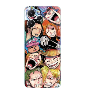Xiaomi Redmi 12 Uyumlu Uyumlu One Piece Tasarımlı Şeffaf Telefon Kılıfı
