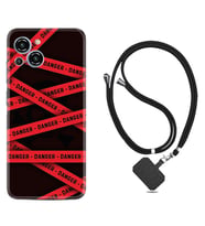 Reeder S23 Max Pro Kılıf Resimli Boyun Askılı İpli Desenli Silikon Danger 1372