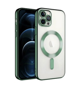 Apple İphone 14 Pro Max Kılıf Kross Magneticsafe Kapak - Koyu Yeşil