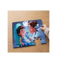 Dişçide Mutlu Çocuk Tasarımlı 24 Parça Ahşap Çocuk Puzzle MPK0812