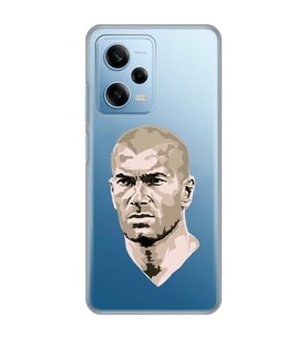 Redmi Note 12 Pro 5G Uyumlu Zinedine Zidane Tasarımlı Şeffaf Telefon Kılıfı