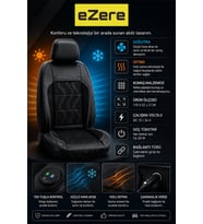 EZERE CoolSeat 12V Araç Koltuk Soğutucu ve Isıtıcı Fanlı Minder 3 Kademeli