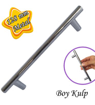 Boy Kulp Krom 128 mm Kulp Mobilya Mutfak Dolabı Çekmece Dolap Kapak Kulpu Kulbu Metal Kulpları