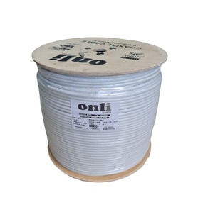 Onli RG6U6 Beyaz Anten Kablosu 500Metre 96Tel Yerli Üretim
