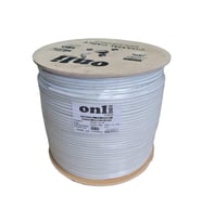 Onli RG6U6 Beyaz Anten Kablosu 500Metre 96Tel Yerli Üretim