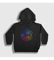 Presmono Unisex Çocuk Siyah Logo A Head Full Of Dreams Coldplay Kapüşonlu Sweatshirt 470180tt