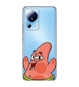 Xiaomi Mi 13 Lite Uyumlu Patrick Star Desenli Şeffaf Telefon Kılıfı
