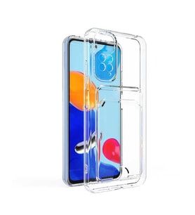 coverzone Xiaomi Redmi Note 11 Pro 5G ile uyumlu K?l?f ?effaf ve P�r�zs�z Kartl?kl? ?effaf Z-Setra Clear