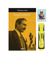 Çiçek Senfonisi - Özdemir Asaf - Yapı Kredi Yayınları - Sarı Fosforlu Kalem - Not Defterli Seti (Krem)