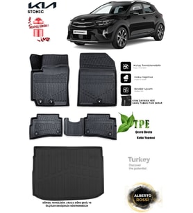 Kia Stonıc 2017 Araca Özel 3D Paspas Ve 3D Bagaj Havuzu
