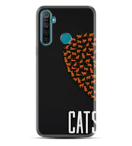 Realme 5i 5 Pro 6i 7 Pro 8 Kılıf Desemli Silikon Cats 1792