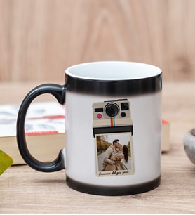 Kişye Özel Polaroid Tasarım Fotoğraflı Sihirli Kupa Bardak