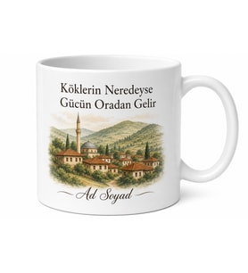 Memleket Temalı Patron Hediyesi Baskılı Kupa Bardak Özel Tasarım
