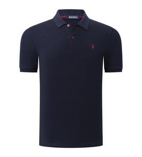 T8561 DEWBERRY ERKEK TSHIRT-DÜZ LACİVERT