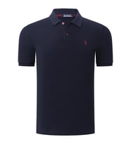 T8561 DEWBERRY ERKEK TSHIRT-DÜZ LACİVERT