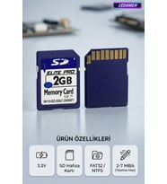 Elite Pro 2GB SD Hafıza Kartı - Secure Digital Flash Memory