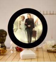 Kişiye Özel Fotoğraflı Led Işıklı Sihirli Ayna Çerçeve