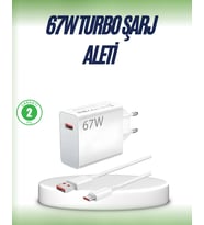 67 Watt Çift Turbo Şarj Adaptörü  Reno 4 5 6 Uyumlu