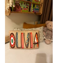 Retro Boho Tasarım İsme Özel Yastık