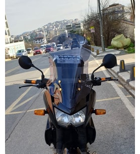 MOTOCAM Kawasaki KLE 500 Ön Cam 2005-2008 Model 58cm Füme Renkli 4mm UZUN