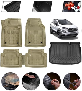 Ford Ecosport Uyumlu Paspas Araca Özel Bagaj Havuzu MBS Bej