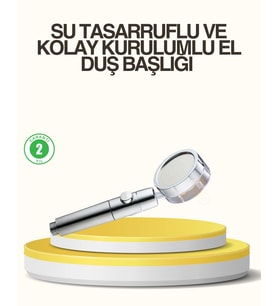 Su Basıncını Artıran Sızdırmaz Duş Başlığı