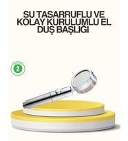 Su Basıncını Artıran Sızdırmaz Duş Başlığı