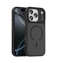 Coverzone ?Phone 17 Pro ile Uyumlu Sert PC Arka Y�zey Wireless ?arj �zellikli Buzlu Saydam ZF Kapak