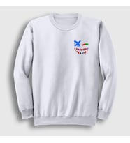 Presmono Unisex Beyaz Face Gorillaz Sweatshirt 399633tt (Beyaz)