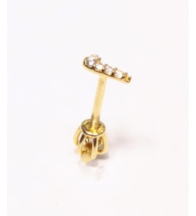 14 Ayar Altın Piercing Tragus Küpe