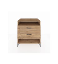 Kronos Şifonyer Tek Raflı 2 Çekmeceli 88x59x96 Çam-Çam