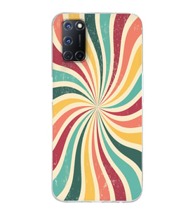 Oppo A52/A72/A92 Uyumlu Colorful Tasarımlı Şeffaf Telefon Kılıfı
