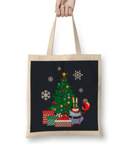 Mr Krabs Around The Christmas Tree Spongebob Bez Çanta Uzun Saplı