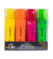 Serve Berry Neon Fosforlu Kalem 4lü