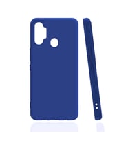 Tecno Spark 7 Pro Kılıf Kamera Korumalı Silikon Rubber Arka Kapak (Lacivert)