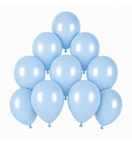 Mavi Renk Lateks makaron Balon (15 cm) - 10 Adet