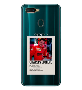 Oppo A5S/AX7/A12 Uyumlu Charles Leclerc Desenli Şeffaf Telefon Kılıfı