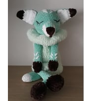 Uykucu Tilki Oyun Arkadaşı Amigurumi Organik Oyuncak