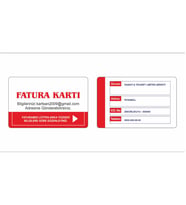 KARTSAN PVC FATURA KARTI 5 ADET