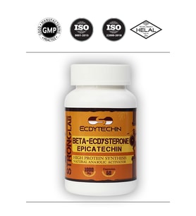 Ecdytechin, Beta-ecdysterone, Epicatechin, Protein Sentezi, Kas Onarımı Kas Geliştirici 60 Kapsül