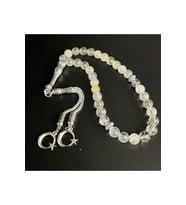 Beyaz Topaz 8mm 33lük Doğal Taş Tesbih