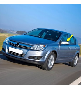 Opel Astra H 2004-2009 Sol Dış Dikiz Ayna Kapak Dar Tip 6428912